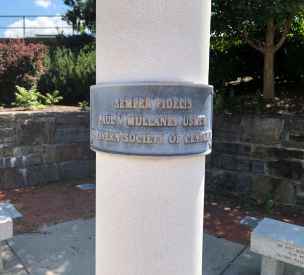 PAUL V MULLANEY FLAGPOLE MEMORIAL PLAQUE