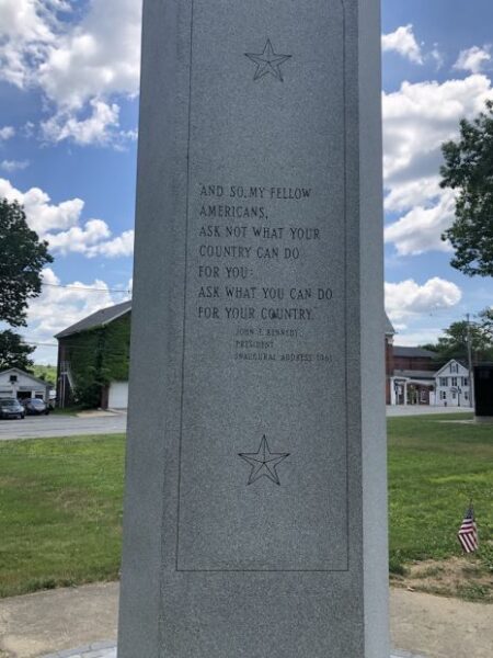 WINCHENDON WAR VETERANS MEMORIAL SIDE C