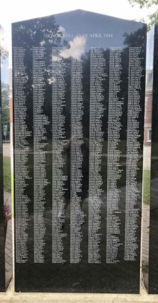 WINCHENDON WORLD WAR II MEMORIAL SLAB B