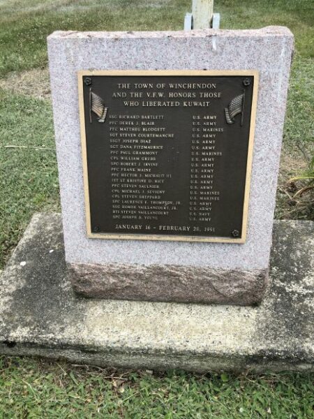 TOWN OF WINCHENDON DESERT STORM MEMORIAL