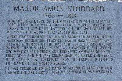 MAJOR AMOS STODDARD MEMORIAL