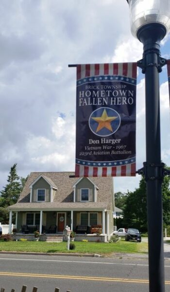 DON HARGER HOMETOWN FALLEN HERO MEMORIAL BANNER
