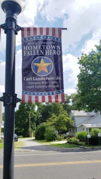 CARL LAMBERSON, JR. HOMETOWN FALLEN HERO MEMORIAL BANNER