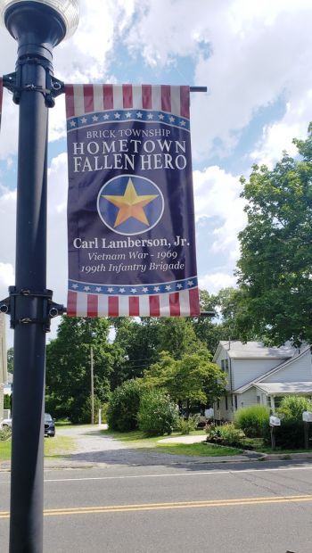 CARL LAMBERSON, JR. HOMETOWN FALLEN HERO MEMORIAL BANNER