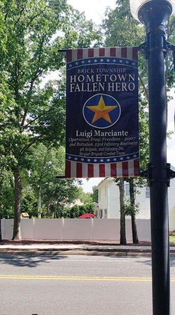 LUIGI MARCIANTE HOMETOWN FALLEN HERO MEMORIAL BANNER