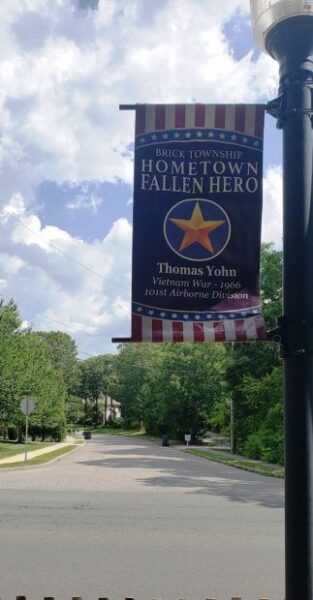 THOMAS YOHN HOMETOWN FALLEN HERO MEMORIAL BANNER
