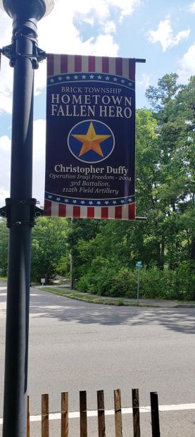 CHRISTOPHER DUFFY HOMETOWN FALLEN HERO MEMORIAL BANNER