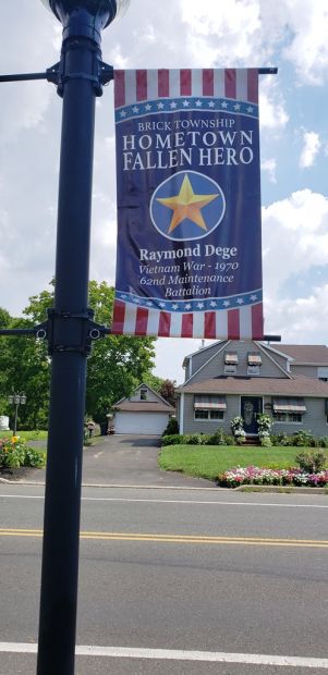 RAYMOND DEGE HOMETOWN FALLEN HERO MEMORIAL BANNER