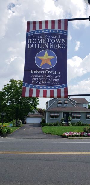 ROBERT CROUTER HOMETOWN FALLEN HERO MEMORIAL BANNER