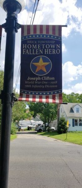 JOSEPH CLIFTON HOMETOWN FALLEN HERO MEMORIAL BANNER