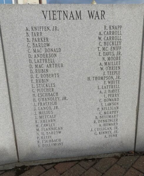 TOWN OF AMENIA WAR VETERANS MEMORIAL STONE G