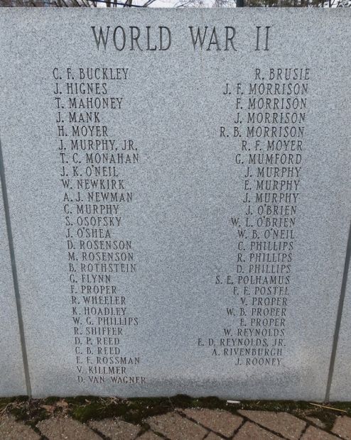 TOWN OF AMENIA WAR VETERANS MEMORIAL STONE C
