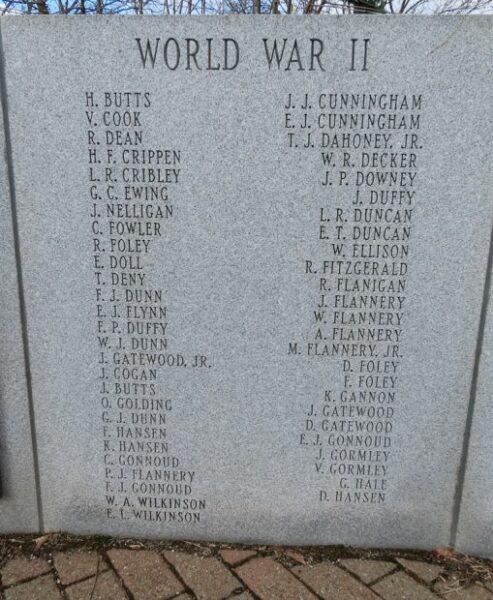 TOWN OF AMENIA WAR VETERANS MEMORIAL STONE A