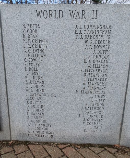 TOWN OF AMENIA WAR VETERANS MEMORIAL STONE A