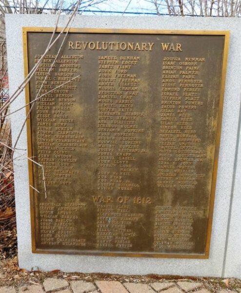 TOWN OF AMENIA WAR VETERANS MEMORIAL PLAQUE B