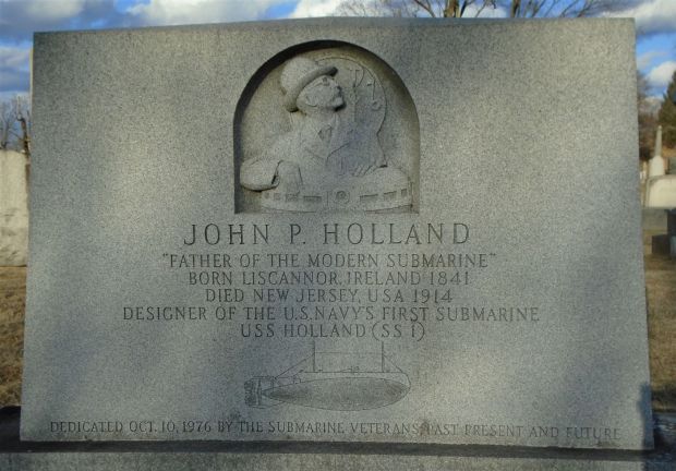 JOHN P. HOLLAND MEMORIAL CEMETERY STONE