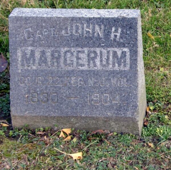CA[T. JOHN H. MARGERUM WAR MEMORIAL CEMETERY STONE