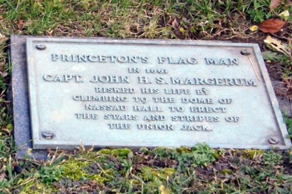 PRINCETON FLAG MAN MEMORIAL PLAQUE