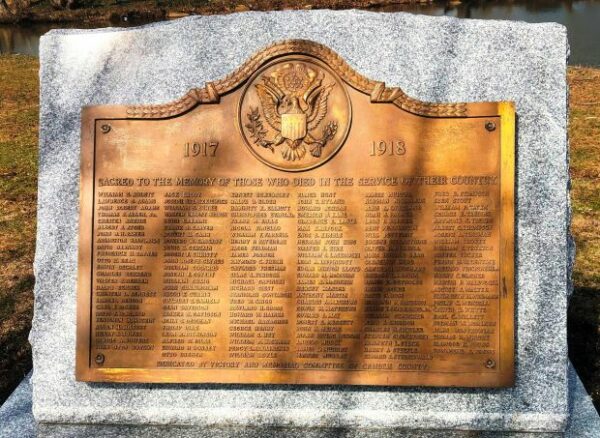 CAMDEN COUNTY WORLD WAR I MEMORIAL