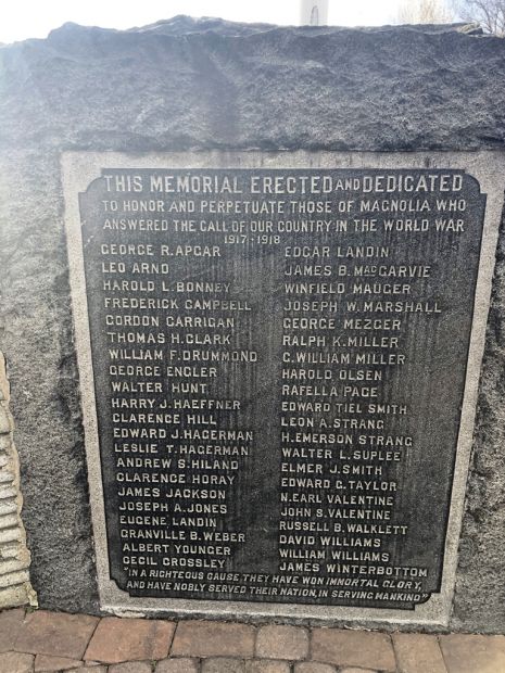 BOROUGH OF MAGNOLIA WAR VETERANS MEMORIAL PLAQUE A