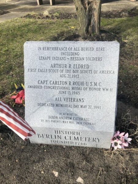 HISTORIC BERLIN CEMETERY MEDAL OF HONOR WAR MEMORIAL