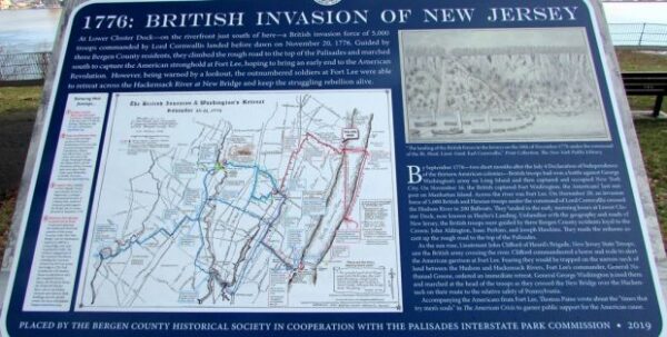1776: BRITISH INVASION OF NEW JERSEY WAR MEMORIAL PANEL