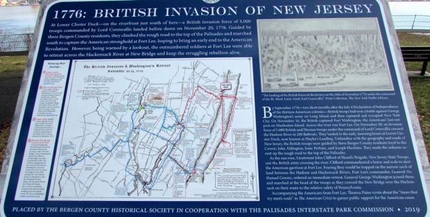 1776: BRITISH INVASION OF NEW JERSEY WAR MEMORIAL PANEL