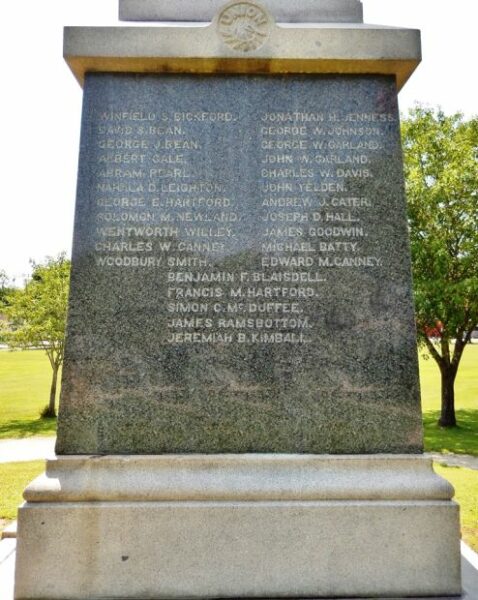 ROCHESTER CIVIL WAR MEMORIAL SIDE C