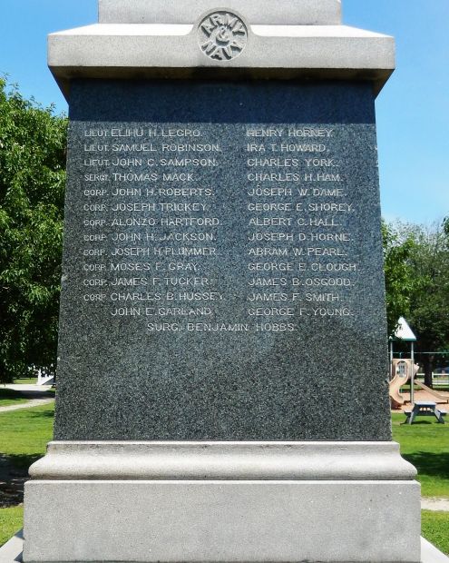 ROCHESTER CIVIL WAR MEMORIAL SIDE B