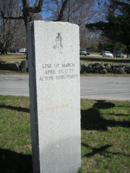 ACTON MINUTEMEN LINE OF MARCH WAR MEMORIAL
