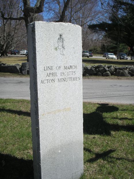 ACTON MINUTEMEN LINE OF MARCH WAR MEMORIAL