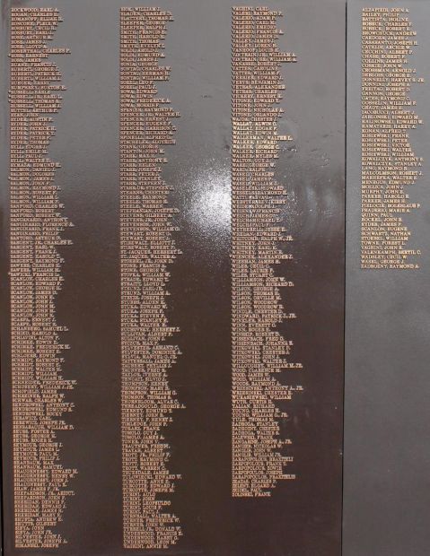CLINTON WORLD WAR II MEMORIAL PANEL E