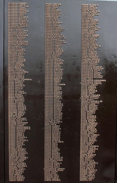 CLINTON WORLD WAR II MEMORIAL PANEL D