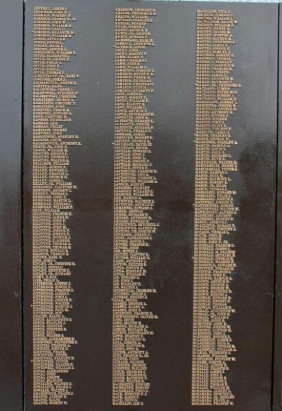 CLINTON WORLD WAR II MEMORIAL PANEL C
