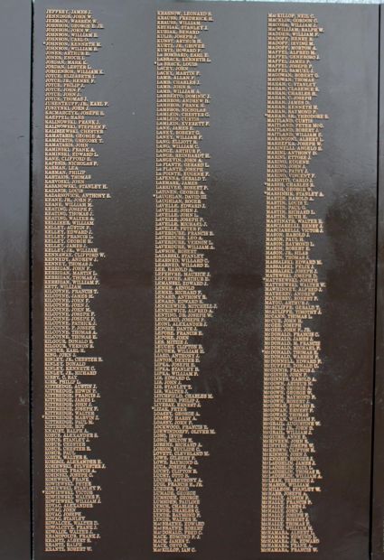 CLINTON WORLD WAR II MEMORIAL PANEL C