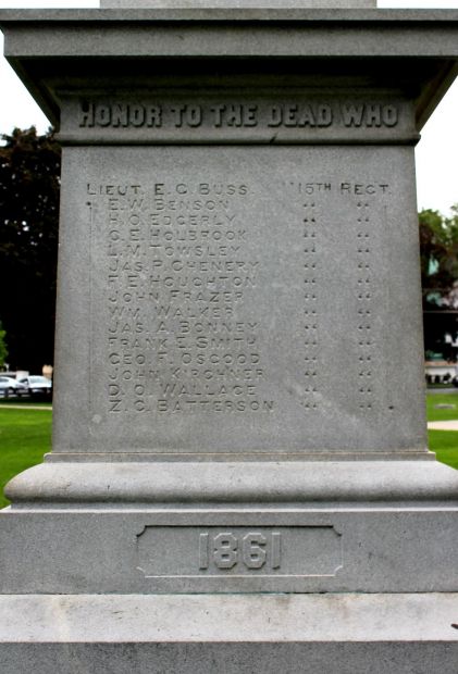 CLINTON, MASS. CIVIL WAR MEMORIAL SIDE D