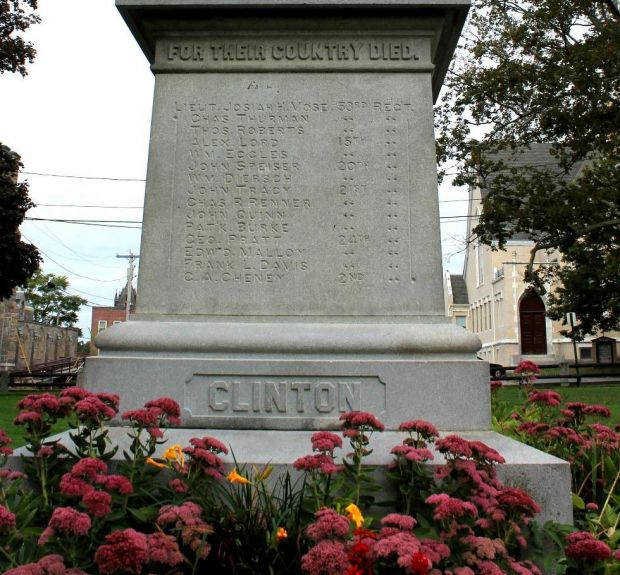 CLINTON, MASS. CIVIL WAR MEMORIAL SIDE A