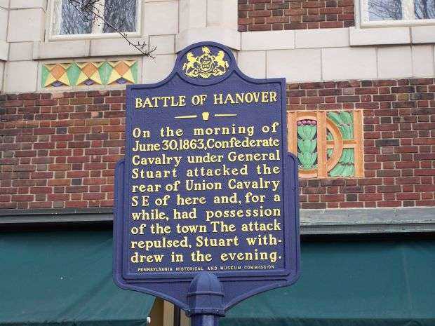 BATTLE OF HANOVER WAR MEMORIAL MARKER