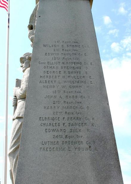 CHARLTON CIVIL WAR MEMORIAL SIDE B