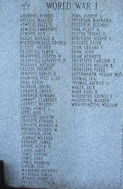 CARVER WORLD WARS MEMORIAL STONE A