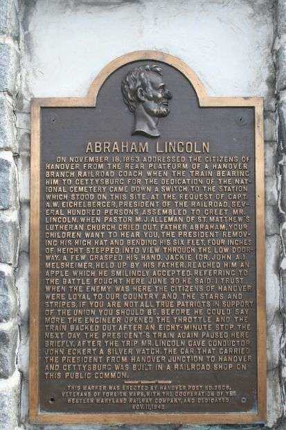 ABRAHAM LINCOLN MEMORIAL PLAQUE