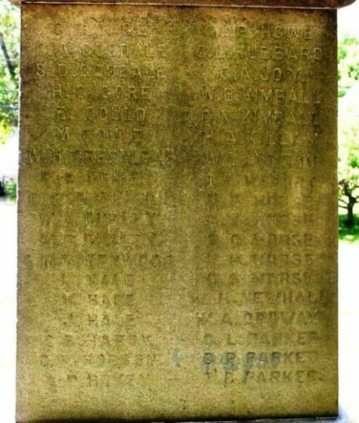 J. TYLER BARKER CIVIL WAR MEMORIAL STONE B