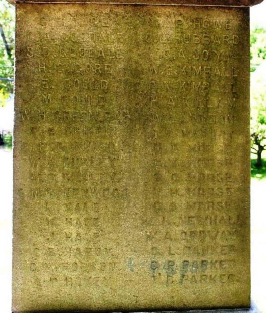 J. TYLER BARKER CIVIL WAR MEMORIAL STONE B