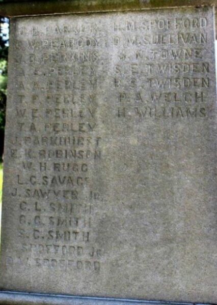 J. TYLER BARKER CIVIL WAR MEMORIAL STONE A