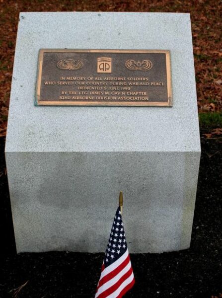 82ND AIRBORNE DIVISION ASSOCIATION WAR MEMORIAL