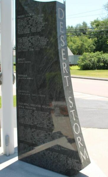 BELLINGHAM WAR VETERANS MEMORIAL SIDE G