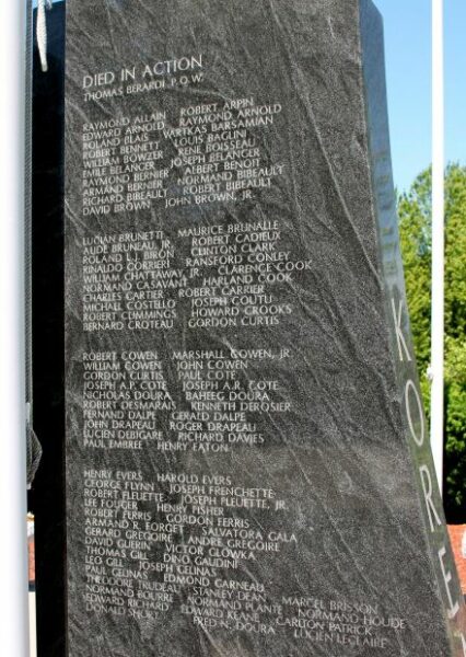 BELLINGHAM WAR VETERANS MEMORIAL SIDE C