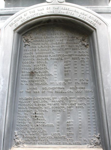 BELCHERTOWN CIVIL WAR MEMORIAL STONE D