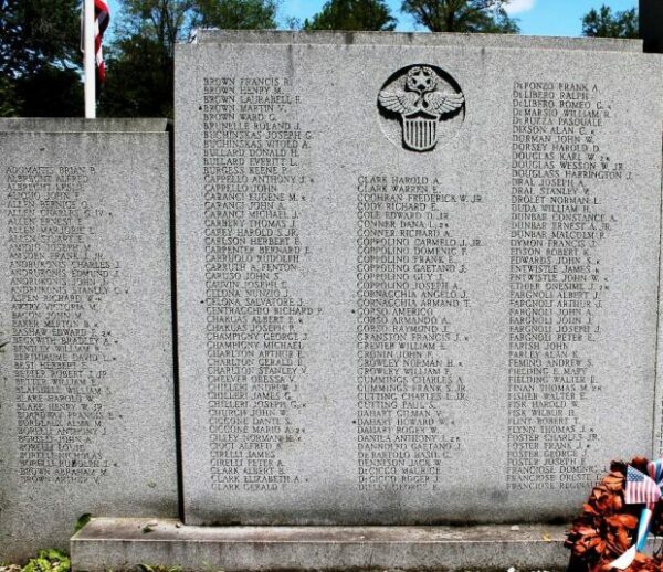 BARRE WORLD WAR II MEMORIAL LEFT STONE