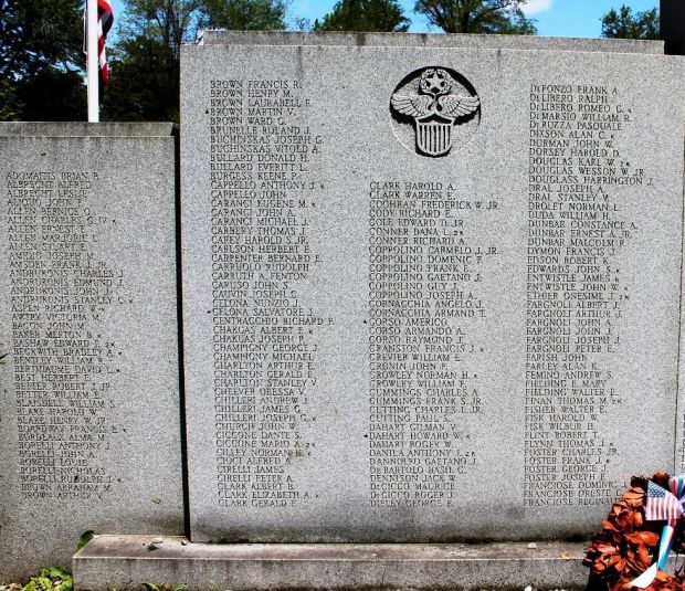 BARRE WORLD WAR II MEMORIAL LEFT STONE